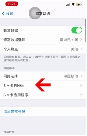 文登苹果14维修网分享如何给iPhone14的SIM卡设置密码 