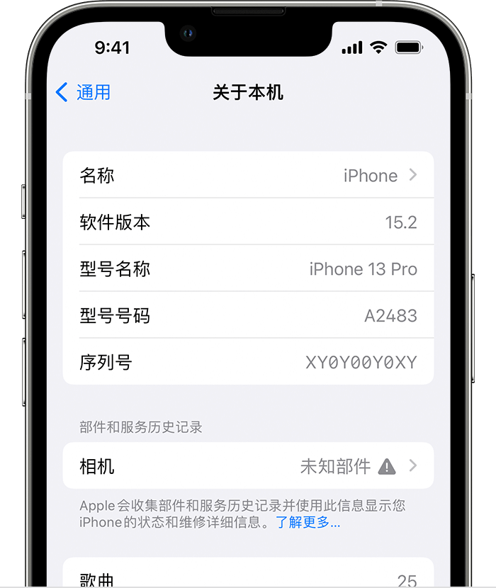 文登苹果维修分享iPhone 出现提示相机“未知部件”是什么原因？ 