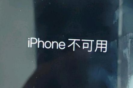 文登苹果服务网点分享锁屏界面显示“iPhone 不可用”如何解决 