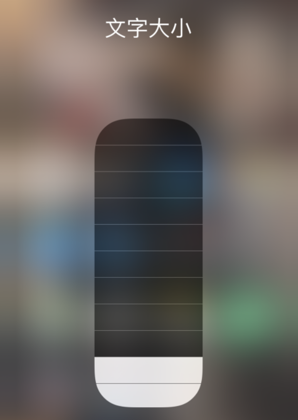 文登苹果手机维修分享小技巧：在 iPhone 控制中心快速调节字体大小 